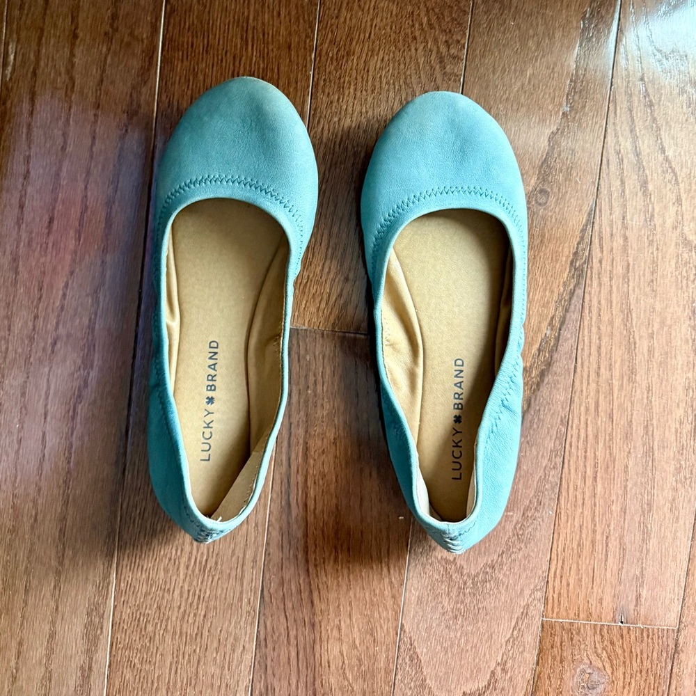Lucky Brand Women's Teal Flats